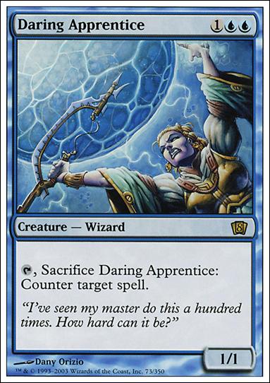 Magic the Gathering: 8th Edition (Base Set) card 73 Daring Apprentice