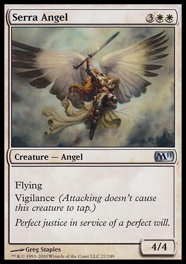 Magic the Gathering: 2011 Core Set (Base Set) card 27 Serra Angel
