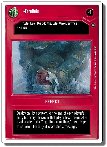 Star Wars: Hoth Revised (Base Set) card 18 Frostbite