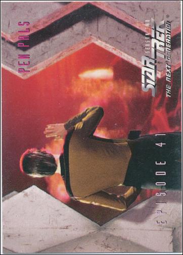 Star Trek: The Next Generation - The Episode Collection Season Two (Base Set) card 179 Pen Pals, Episode 41B