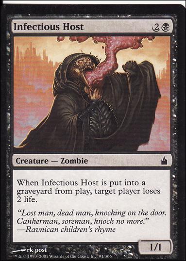 Magic the Gathering: Ravnica (Base Set)  card 91 Infectious Host
