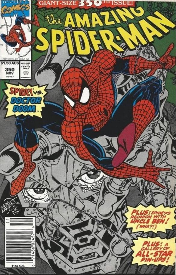 Amazing Spider-Man (1963) issue 350-B Australian Price Cover