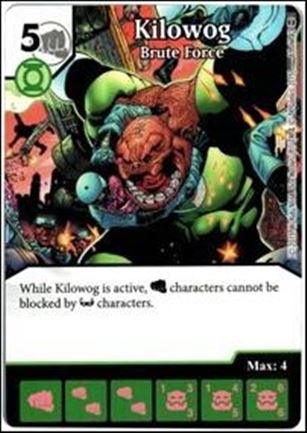 DC Comics Dice Masters War of Light card 85 Kilowog: Brute Force