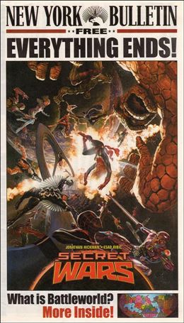 Marvel's New York Bulletin Secret Wars Newspaper Cover Image 1