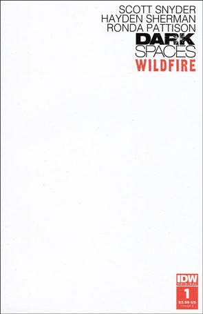 Dark Spaces: Wildfire issue 1-E Blank/Sketch Cover