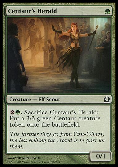 Magic the Gathering: Return to Ravnica (Base Set) card 118 Centaur's Herald