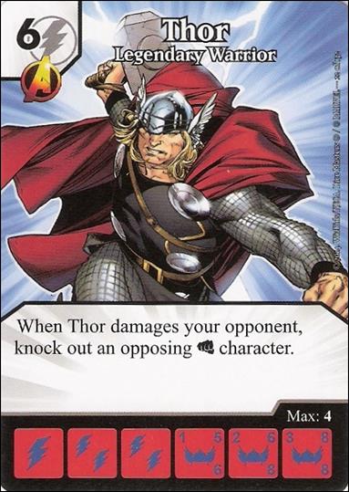 Marvel Dice Masters Avengers vs. X-Men  card 22 Thor: Legendary Warrior