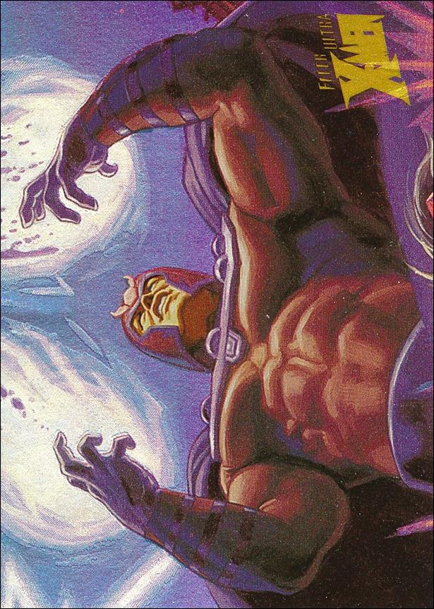 1996 Fleer Ultra X-Men: Wolverine (Holoflash Subset) card 5 Magneto