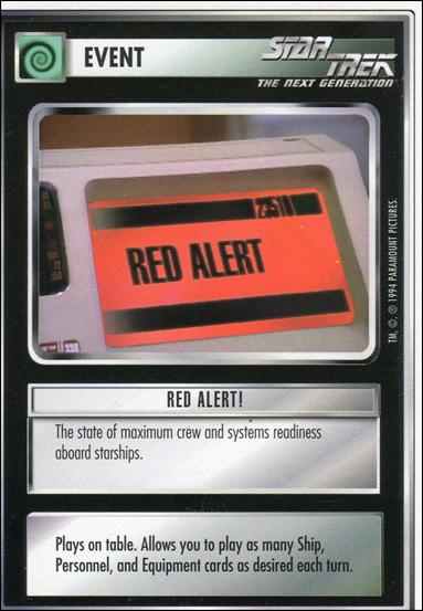 Star Trek: Premiere Unlimited (Base Set) card 90 Red Alert!