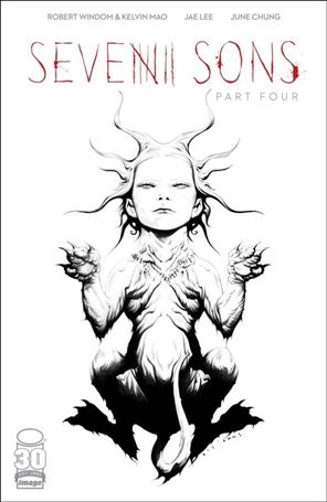Seven Sons issue 4-B Jae Lee Black and White 1:25 Cover