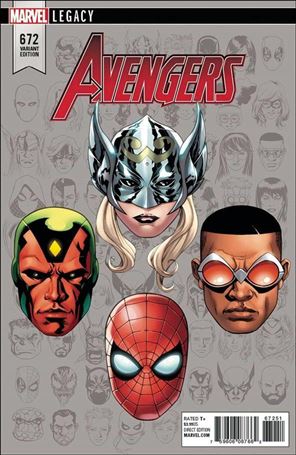 Avengers (1963) issue 672-D Mike McKone 1:10 Headshot Cover