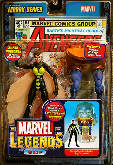 Marvel Legends (M.O.D.O.K. Series) figure 10 Wasp (Black & Yellow Costume - Short Hair)