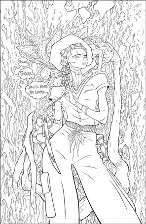Lucky Devils issue 3-C Tradd Moore B&W 1:25 Foil Virgin Cover