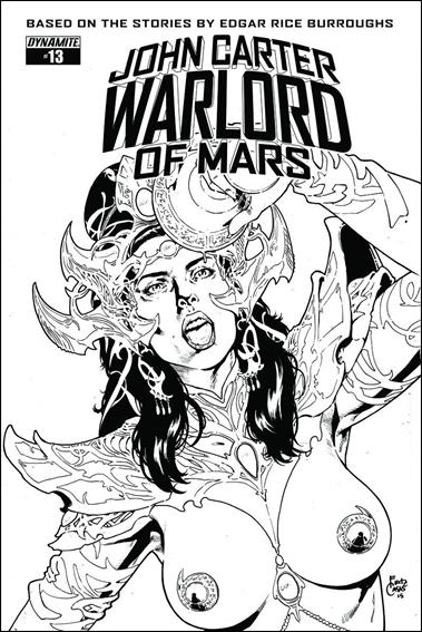 John Carter: Warlord of Mars (2014) issue 13-E Fritz Casas 1:10 Black & White Cover
