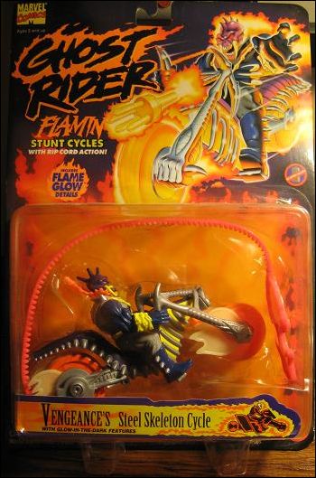 Ghost Rider Flamin' Stunt Cycles figure 3 Vengeance's Steel Skeleton Cycle