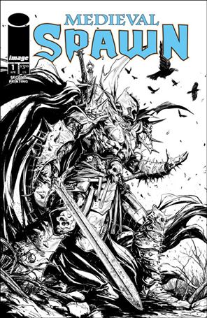 Medieval Spawn (2025) issue 1-D Raymond Gay B&W Cover (Second Printing)