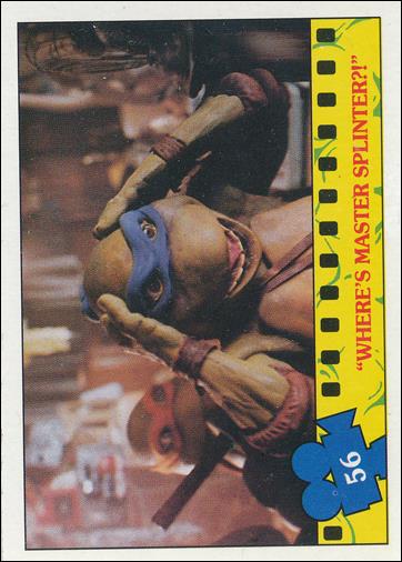 Teenage Mutant Ninja Turtles Movie (Base Set) card 56 "Where's Master Splinter?!"
