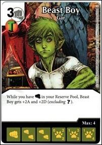 DC Comics Dice Masters War of Light card 39 Beast Boy: Gar