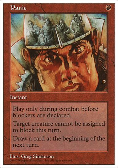 Magic the Gathering: 5th Edition (Base Set) card 261 Panic