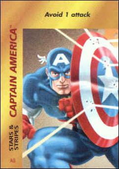 Marvel OverPower (Base Set) card nn63 Captain America: Stars & Stripes