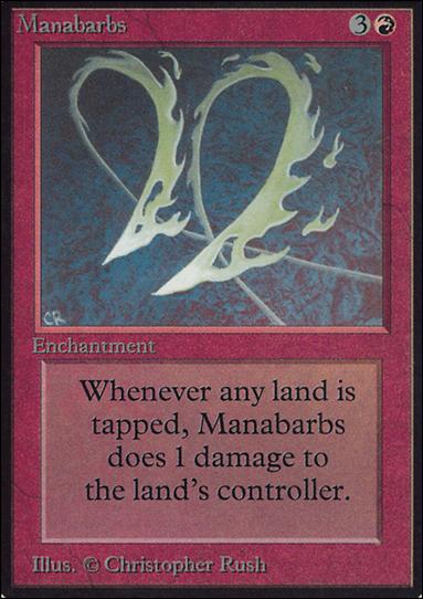 Magic the Gathering: Limited Edition Alpha (Base Set) card 163 Manabarbs