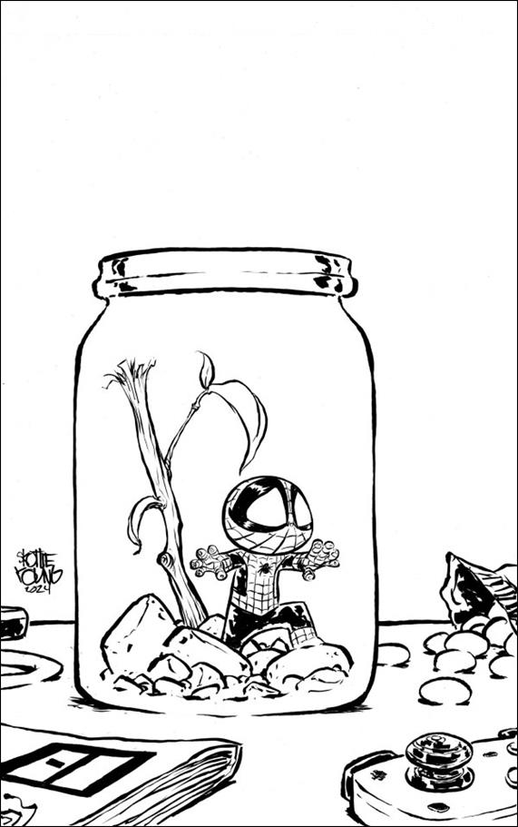 Amazing Spider-Man (2022) issue 65-F Skottie Young B&W 1:100 Virgin Cover