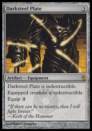 Magic the Gathering: Mirrodin Besieged (Base Set) card 104 Darksteel Plate
