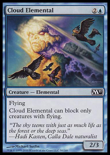 Magic the Gathering: 2011 Core Set (Base Set) card 50 Cloud Elemental