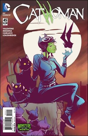 Catwoman (2011) issue 45-B Robbi Rodriguez Monsters of the Month Cover