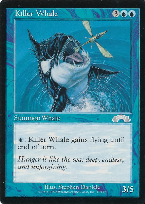 Magic the Gathering: Exodus (Base Set) card 37 Killer Whale