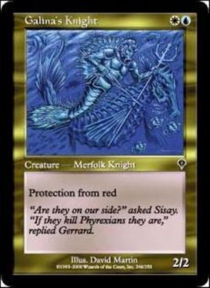 Magic the Gathering: Invasion (Base Set) card 248 Galina's Knight