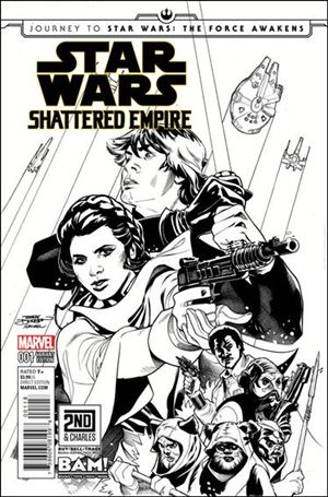Journey to Star Wars: The Force Awakens - Shattered Empire issue 1-J Unbagged Dodson BAM/2nd&Charles B&W Cover