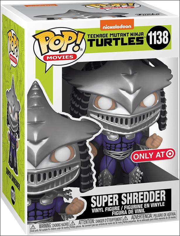POP! Movies figure 1138-B Super Shredder (Metallic) Target Exclusive