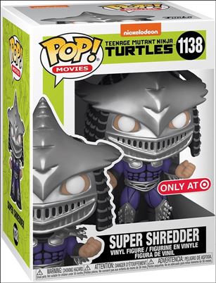 POP! Movies figure 1138-B Super Shredder (Metallic) Target Exclusive