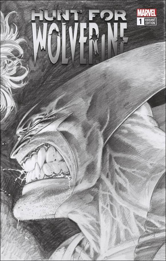 Hunt for Wolverine issue 1-I Adam Kubert 1:1000 Remastered B&W Wraparound Cover