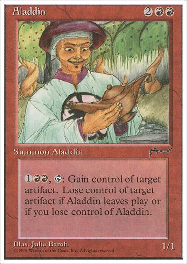 Magic the Gathering: Chronicles (Base Set) card 44 Aladdin