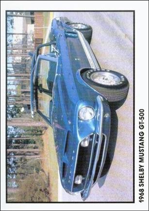 Muscle Cars (Base Set) card 10 1968 Shelby Mustang GT-500