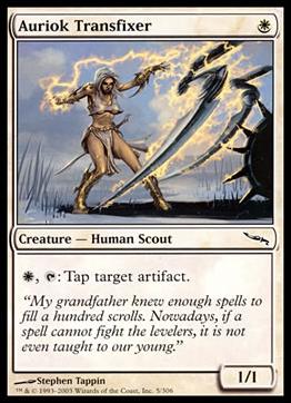 Magic the Gathering: Mirrodin (Base Set) card 5 Auriok Transfixer
