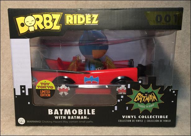 Dorbz Ridez figure 1-D Batmobile w/ Batman (Red)