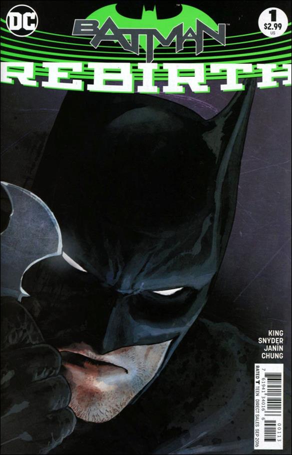 Batman: Rebirth issue 1-D Mikel Janin Cover (3rd Printing)