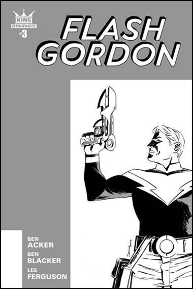 King: Flash Gordon issue 3-B Declan Shalvey 1:10 Black & White Cover