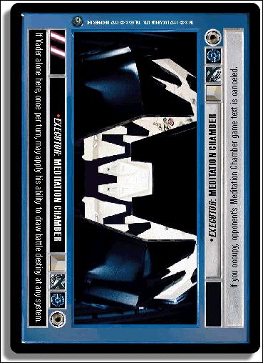 Star Wars: Dagobah Limited (Base Set) card 72 Executor: Meditation Chamber