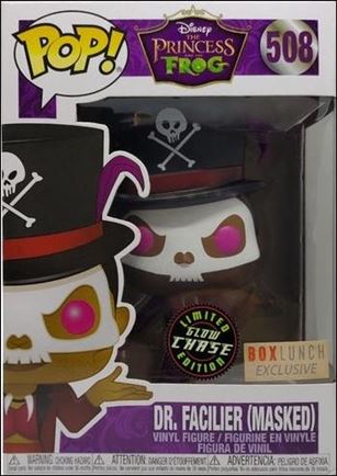 POP! Disney figure 508-B Dr. Facilier (Masked) (Glow) Chase BoxLunch