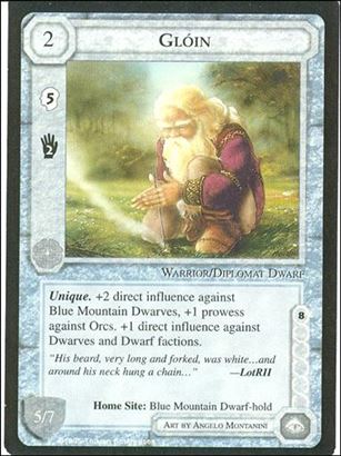 Middle-Earth: The Wizards (Base Set) card 187 Gloin