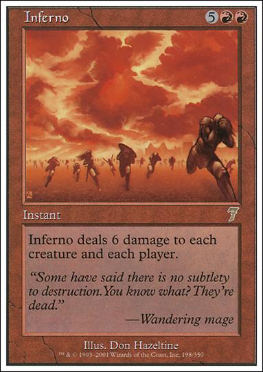 Magic the Gathering: 7th Edition (Base Set) card 198 Inferno