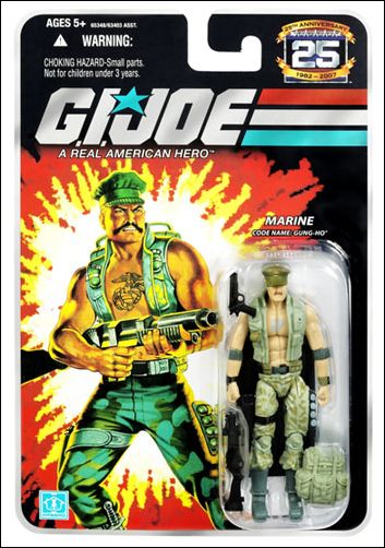 G.I. Joe 25th Anniversary Basic 3 3/4" Action Figures figure 58 Gung-Ho (Marine)