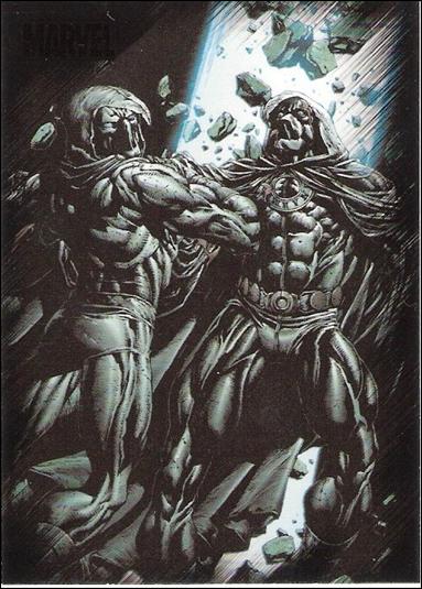 Marvel Heroes and Villains (Base Set) card 66 Moon Knight vs Midnight