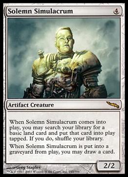 Magic the Gathering: Mirrodin (Base Set) card 245 Solemn Simulacrum