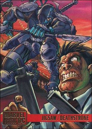 DC Versus Marvel / Marvel Versus DC (Base Set) card 75 Jigsaw/Deathstroke