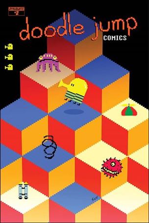 Doodle Jump issue 2-B Steve Uy Video Game Homage Cover